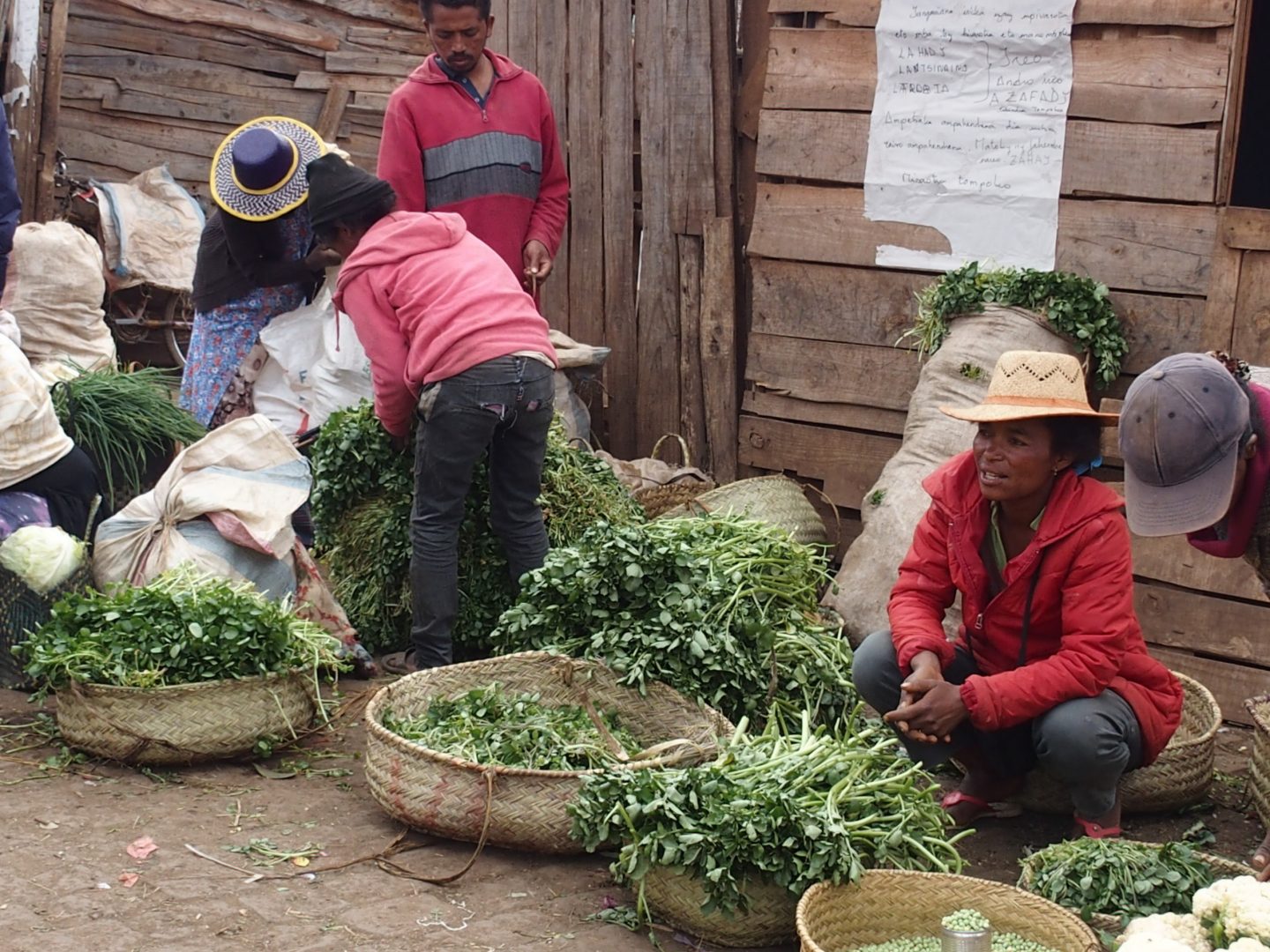 Etal-herbes-aromates-marché-Madagascar