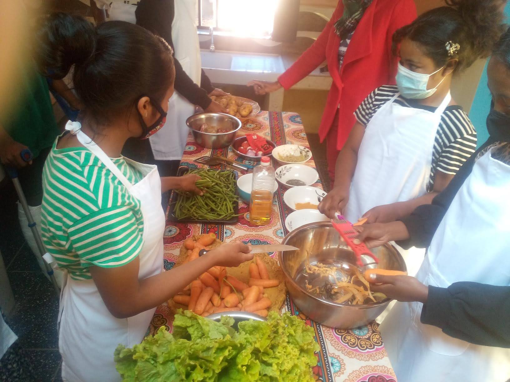 Formation cuisine au Centre de formation d'Antsirabe