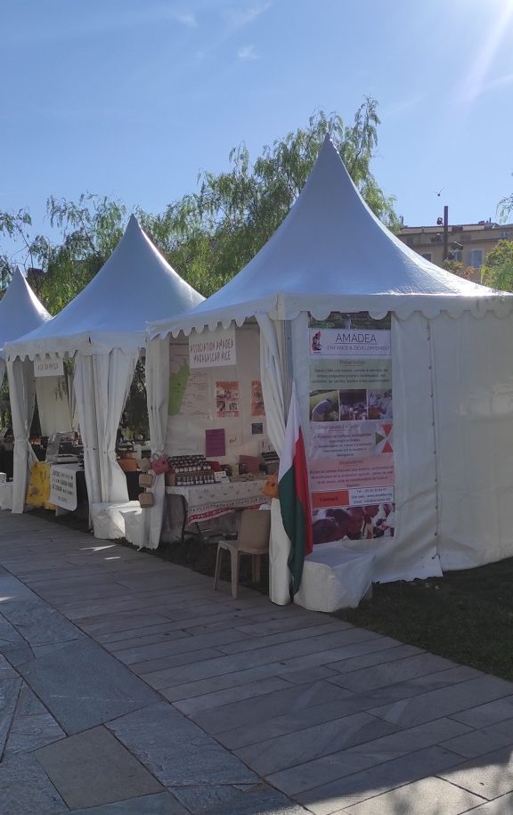 Stand Amadea à la 3e fête de l'agriculture urbaine, à Nice